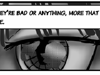 my character watching people chat and have fun